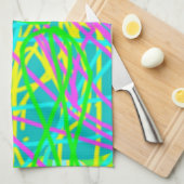 Kleur Mijn Dromen Krabbelpatroon Expressieve kunst Theedoek (Quarter Fold)