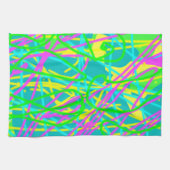 Kleur Mijn Dromen Krabbelpatroon Expressieve kunst Theedoek (Horizontaal)