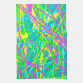 Kleur Mijn Dromen Krabbelpatroon Expressieve kunst Theedoek (Verticaal)