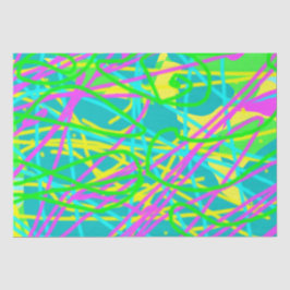 Kleur Mijn Dromen Krabbelpatroon Expressieve kunst Tissuepapier