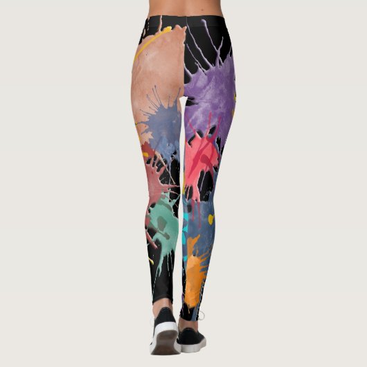 Kleur mijn leven en je rug om. en ideeën leggings (Achterkant)