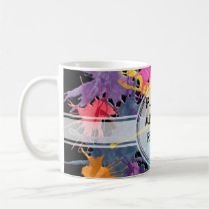 kleur mijn leven spetters + jouw ideeën koffiemok