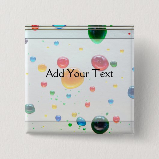 Kleur Mijn wereld helder afdrukken Vierkante Button 5,1 Cm (Voorkant)