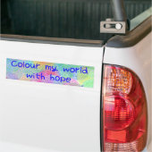 Kleur mijn wereld met Hope Bumpersticker (Op Truck)