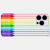 Kleur mijn wereld regenboogkrayons Case-Mate iPhone case (Achterkant (horizontaal))