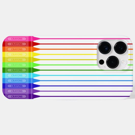Kleur mijn wereld regenboogkrayons Case-Mate iPhone case (Achterkant (horizontaal))