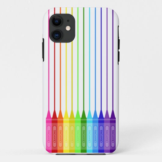 Kleur mijn wereld regenboogkrayons Case-Mate iPhone case (Achterkant)