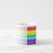 Kleur mijn wereld regenboogkrayons espresso kop (Voorkant)
