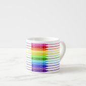 Kleur mijn wereld regenboogkrayons espresso kop (Voorkant rechts)
