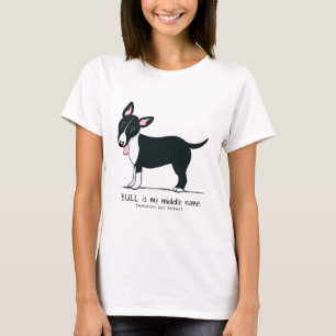 Kleur Miniatuur Bull Terrier Middle Name T-shirt