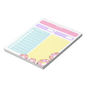 Kleur Modificeerbaar Blank Blad Gebak Koken Recept Notitieblok (Linkerzijde)