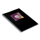 Kleur Moon Boho Whimsigothic Gothic Witchy Witch Notitieboek (Rechterzijde)