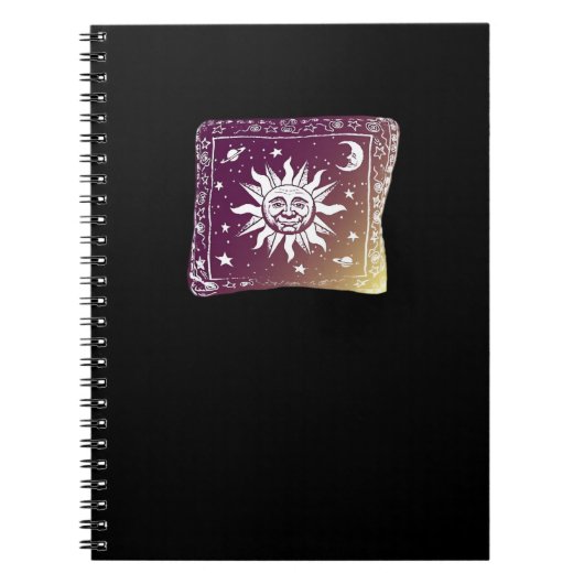 Kleur Moon Boho Whimsigothic Gothic Witchy Witch Notitieboek (Voorkant)