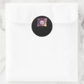 Kleur Moon Boho Whimsigothic Gothic Witchy Witch Ronde Sticker (Tas)