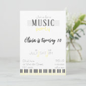 Kleur Muziek Party Verjaardag Kaart (Staand voorkant)