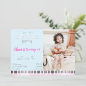 Kleur Muziek Party Verjaardag Kaart (Staand voorkant)