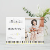 Kleur Muziek Party Verjaardag Kaart (Staand voorkant)
