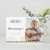 Kleur Muziek Party Verjaardag Kaart (Staand voorkant)