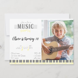 Kleur Muziek Party Verjaardag Kaart