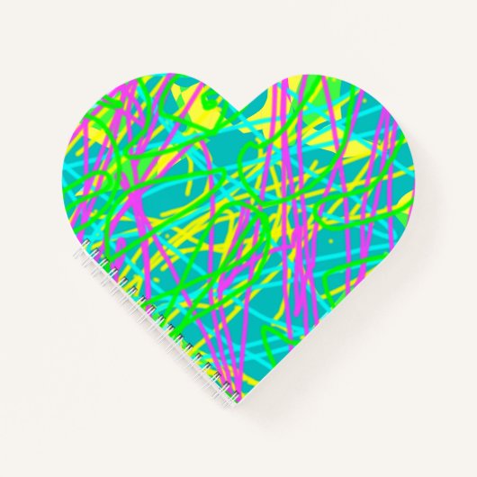 Kleur My Dreams Scribble Patroon Expressive Notitieboek (Voorkant)