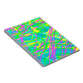 Kleur My Dreams Scribble Patroon Expressive Notitieboek (Rechterzijde)