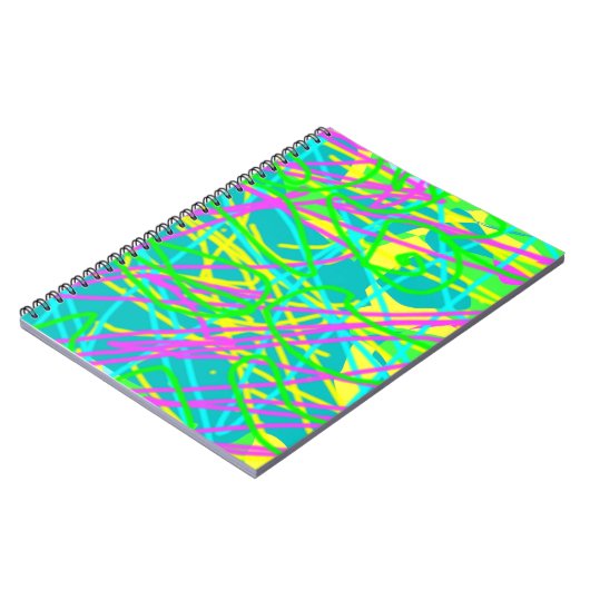 Kleur My Dreams Scribble Patroon Expressive Notitieboek (Linkerzijde)