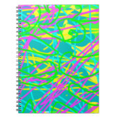 Kleur My Dreams Scribble Patroon Expressive Notitieboek (Voorkant)