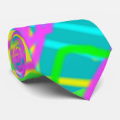 Kleur My Dreams Scribble Patroon Expressive Stropdas (Opgerold)