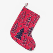 Kleur naadloos behang met kerstmis kleine kerstsok (Voorkant (Hangend))