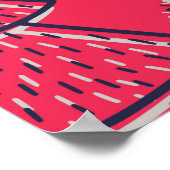 Kleur naadloos behang met kerstmis poster (Hoek)