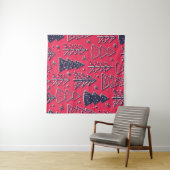 Kleur naadloos behang met kerstmis wandkleed (In Situ (horizontaal))