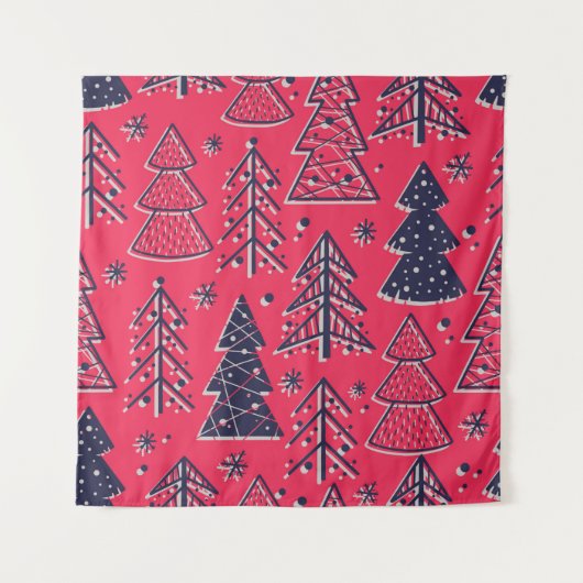 Kleur naadloos behang met kerstmis wandkleed (Voorkant)
