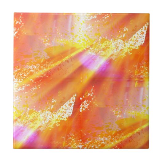 kleur naadloos gele achtergrond, oranje tegeltje (Voorkant)