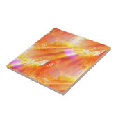 kleur naadloos gele achtergrond, oranje tegeltje (Zijkant)