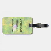 kleur naadloos groen, geel bagagelabel (Achterkant horizontaal)