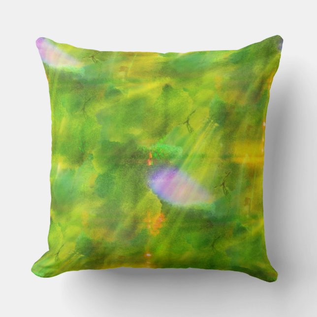 kleur naadloos groen, geel kussen (Voorkant)