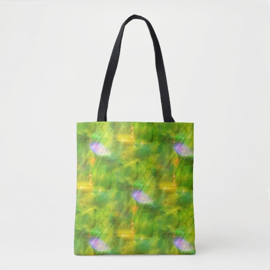 kleur naadloos groen, geel tote bag (Voorkant)