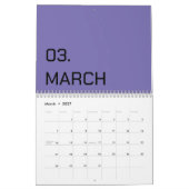 Kleur Nieuw Personaliseer Tekst Logo Agenda Kalender (Mar 2027)