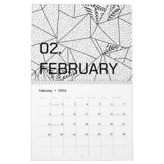 Kleur Nieuw Personaliseer Tekst Logo Agenda Kalender (Feb 2026)