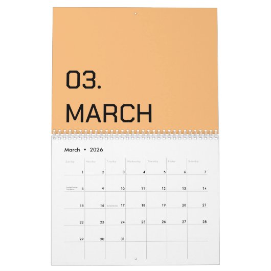 Kleur Nieuw Personaliseer Tekst Logo Agenda Kalender (Mar 2026)