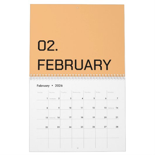 Kleur Nieuw Personaliseer Tekst Logo Agenda Kalender (Feb 2026)