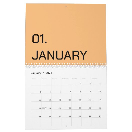 Kleur Nieuw Personaliseer Tekst Logo Agenda Kalender (Jan 2026)