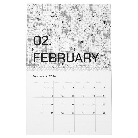 Kleur Nieuw Personaliseer Tekst Logo Agenda Kalender (Feb 2026)