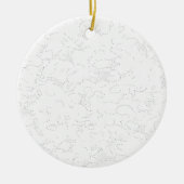 Kleur Nieuwste Custom TextLogo Keramisch Ornament (Voorkant)