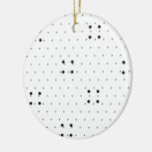 Kleur Nieuwste Custom TextLogo Keramisch Ornament (Links)