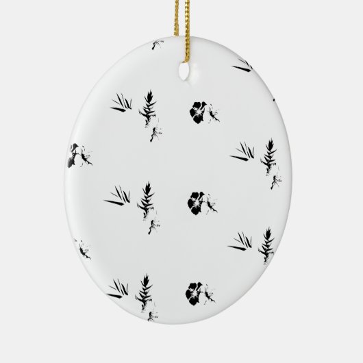 Kleur Nieuwste Custom TextLogo Keramisch Ornament (Rechts)