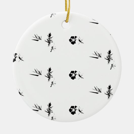 Kleur Nieuwste Custom TextLogo Keramisch Ornament (Voorkant)