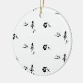 Kleur Nieuwste Custom TextLogo Keramisch Ornament (Links)