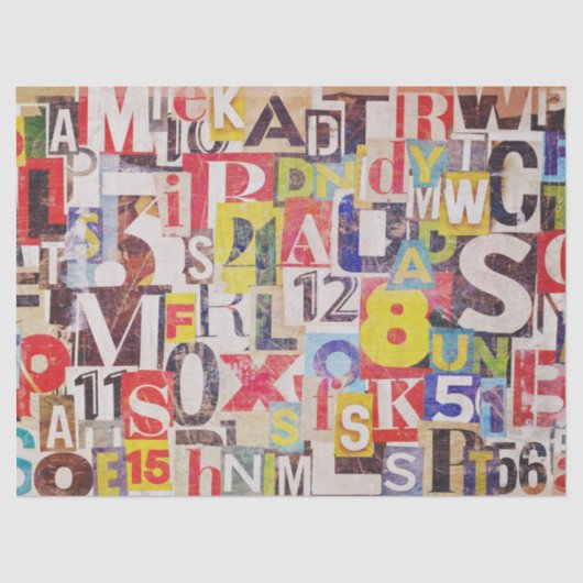 Kleur- of lospapier tissuepapier (Voorkant)