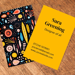 Kleur om het even welk bedrijf douane visitekaartje